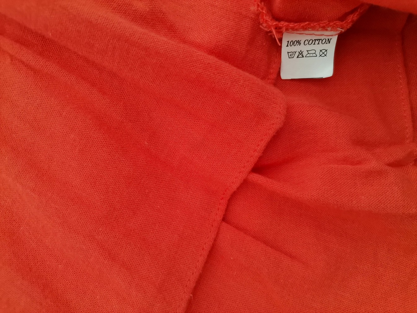 Lise sandahl Stl 12 (40) Färg Orange Kvadratisk urringning Blus ärm 3/4 Material Bomull 100%