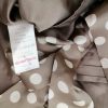 Monsoon Stl 8 (36) Färg Beige Prickar V-ringning Omlott Blus Ärmlös Material Siden