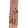 awear Stl 16 (44) Färg Beige Prickar Halter Maxi Klänning Ärmlös Lång Material Viskos 100%