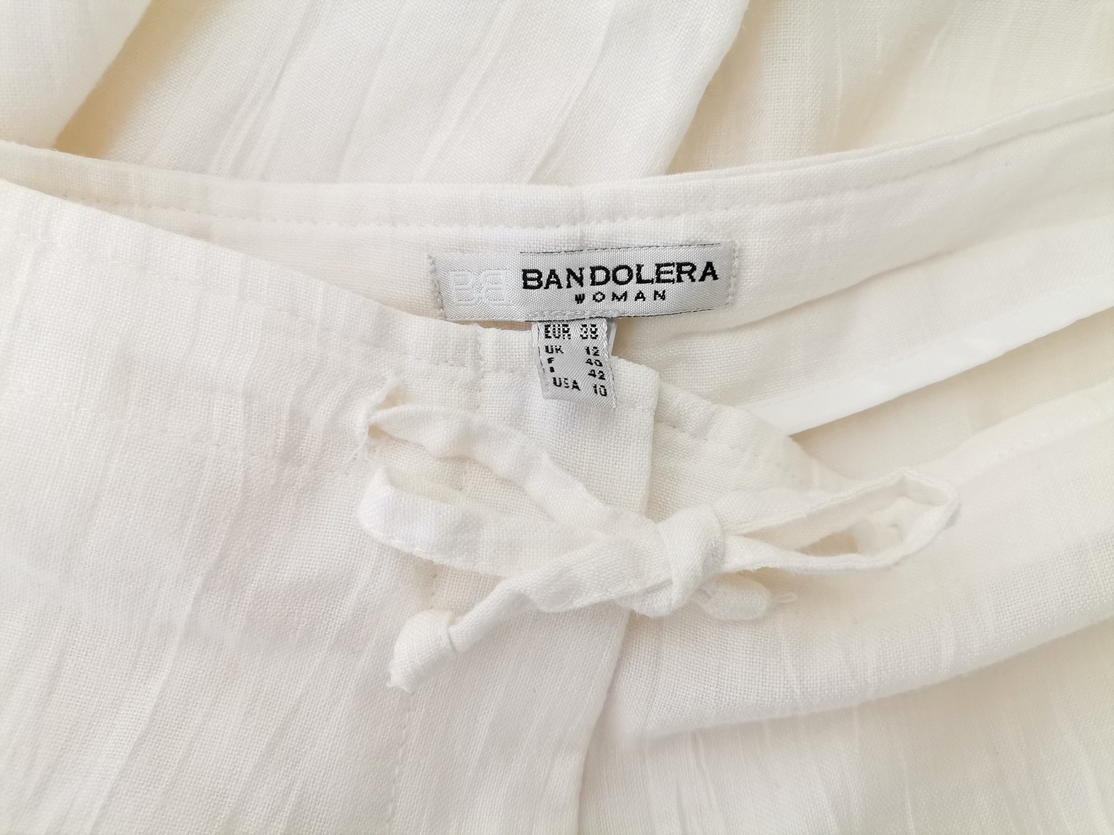 BANDOLERA Stl 38 Färg Vit Casual Byxor