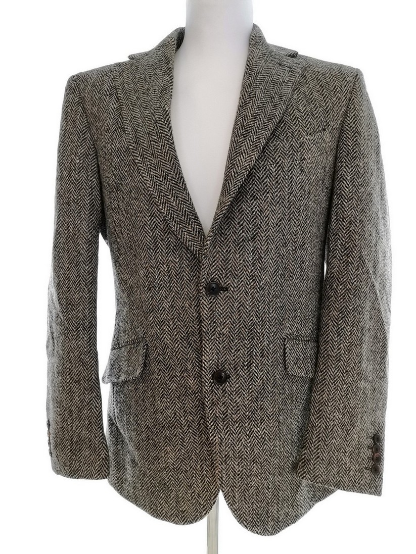 Harris Tweed Stl 40 (XL) Färg Grå Herr Kavaj Långärmad Material Ull 100%