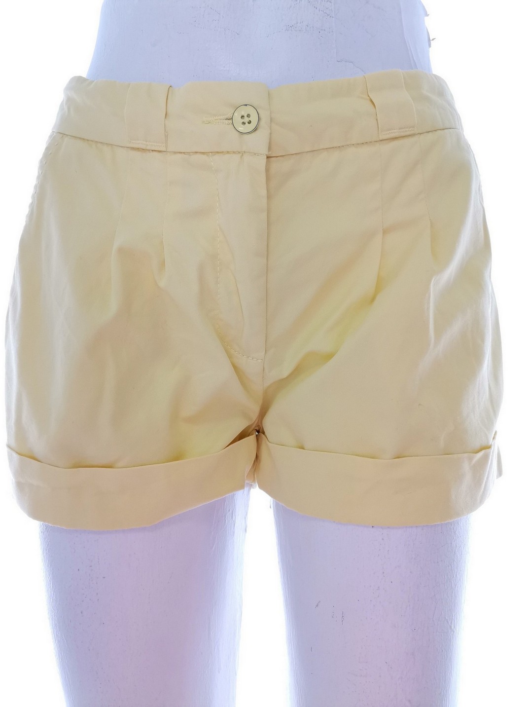 H&m Stl 34 Färg Gul Shorts Material Bomull 100%