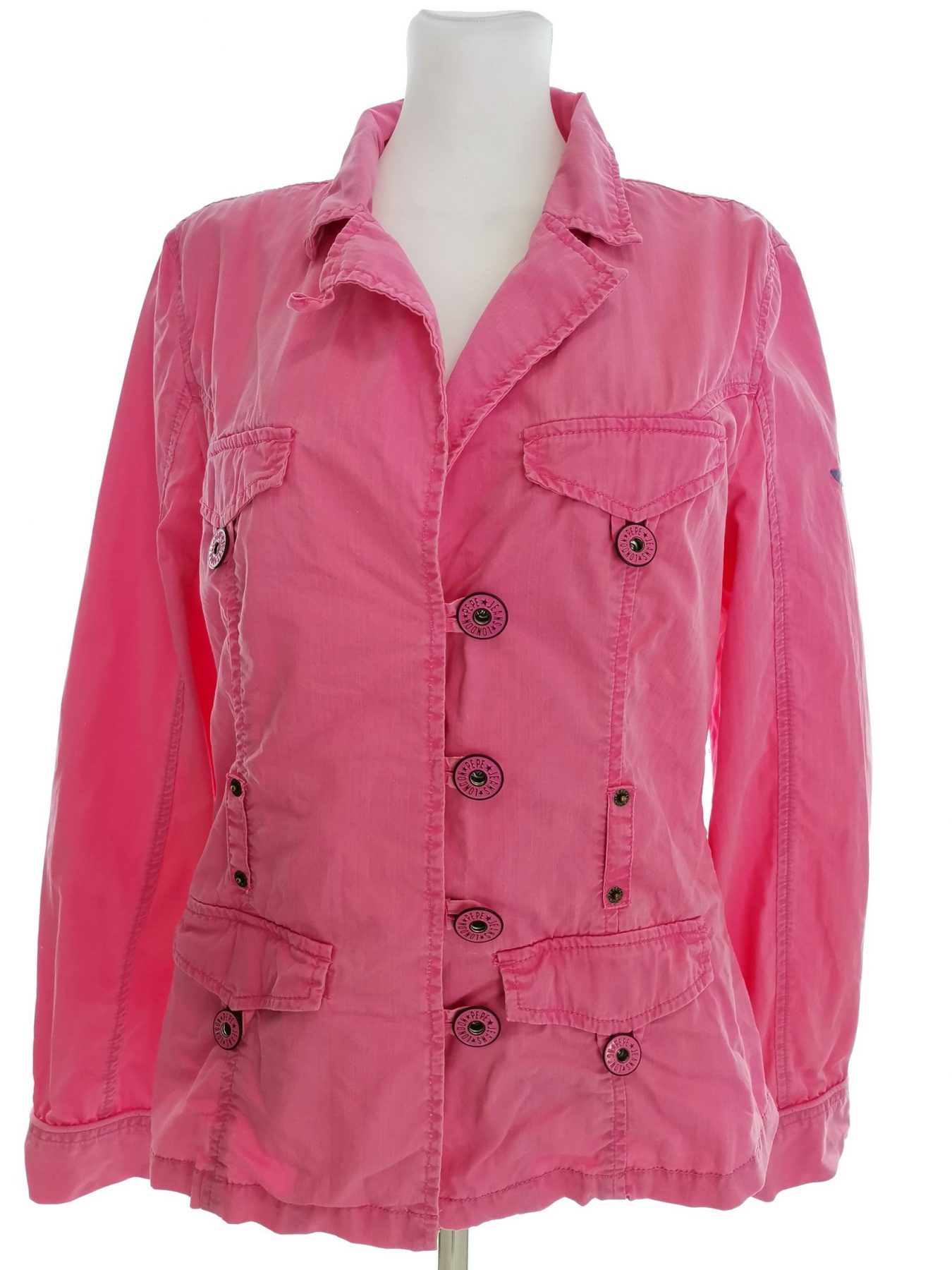 Pepe jeans Stl XL Färg Rosa Jacka Långärmad Material Bomull 100%