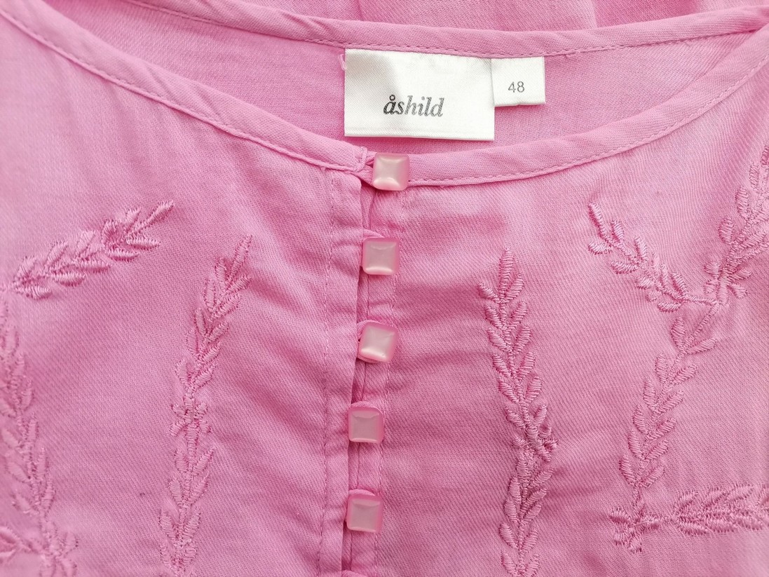 Ashild Stl 48 Färg Rosa Båtringning Popover Tunika Blus ärm 3/4 Material Bomull 100%