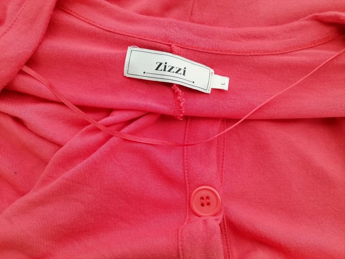 Zizzi Stl L Färg Rosa V-ringning Knäppt Tunika Blus Långärmad Material Viskos 100%