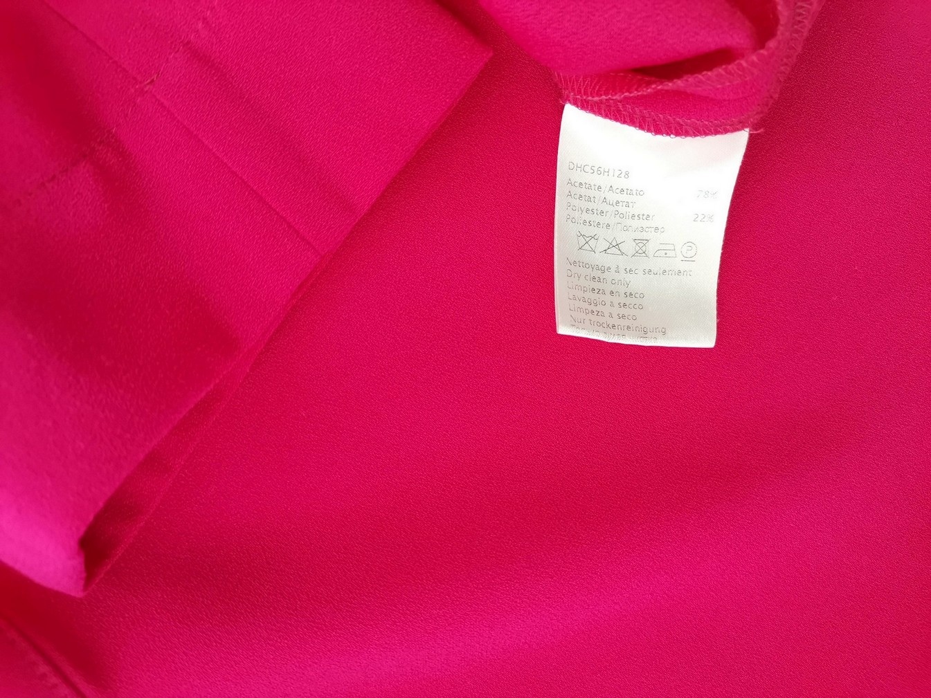 Gerard Darel Stl 36 Färg Fuchsia Båtringning Blus ärm 3/4