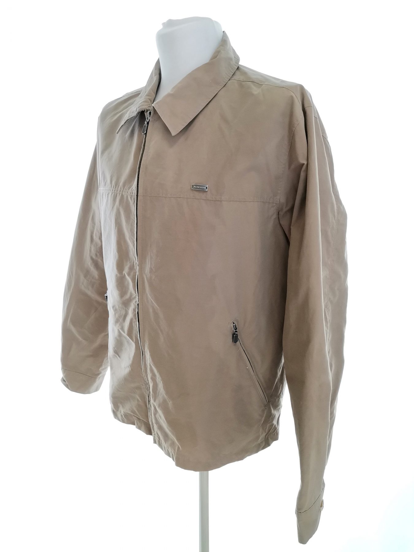 Tenson Stl 52 (XL) Färg Beige Herr Jacka Långärmad Material Bomull