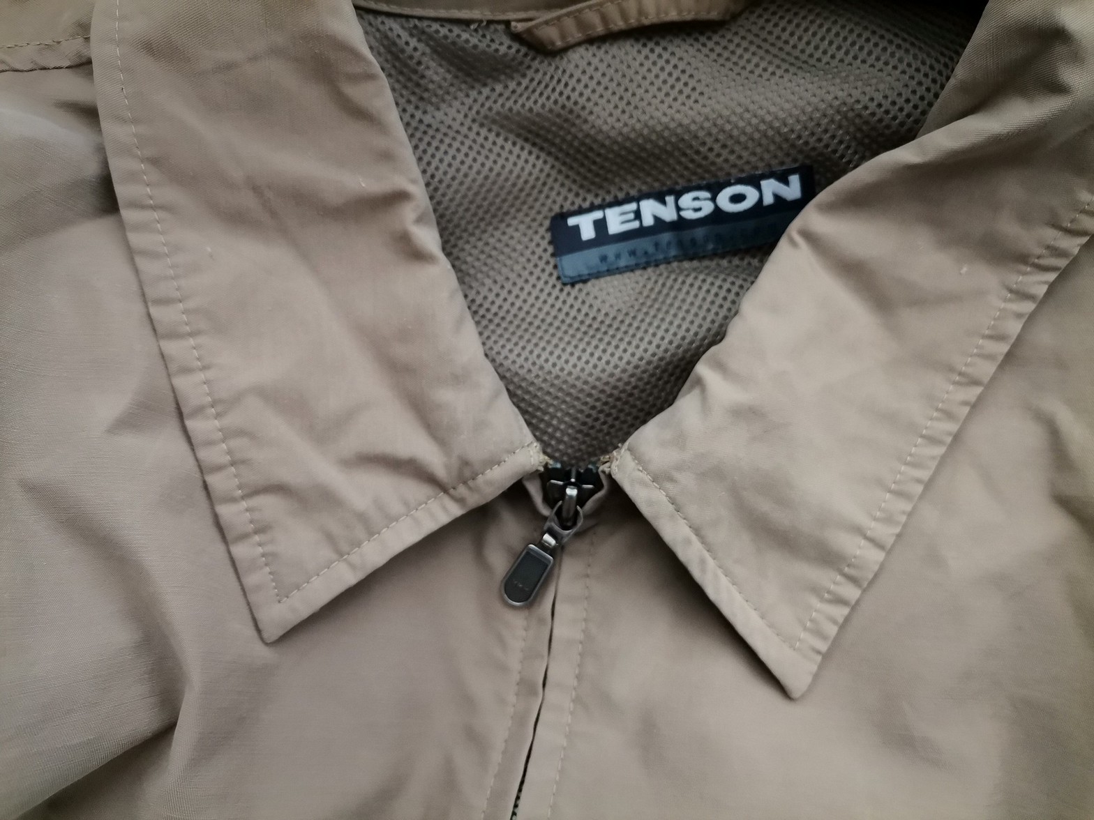 Tenson Stl 52 (XL) Färg Beige Herr Jacka Långärmad Material Bomull