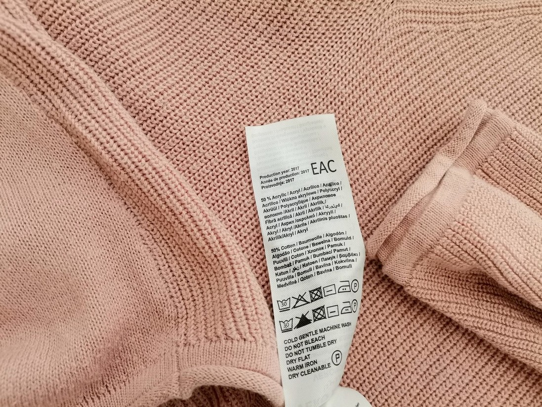 Vero moda Stl L Färg Pudrig Rosa V-ringning Lång tröja-tunika Långärmad Material Akryl Finstickat