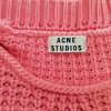 ACNE Studios Stl M Färg Rosa Rund urringning Tröja Långärmad Material Bomull 100% Grovstickat