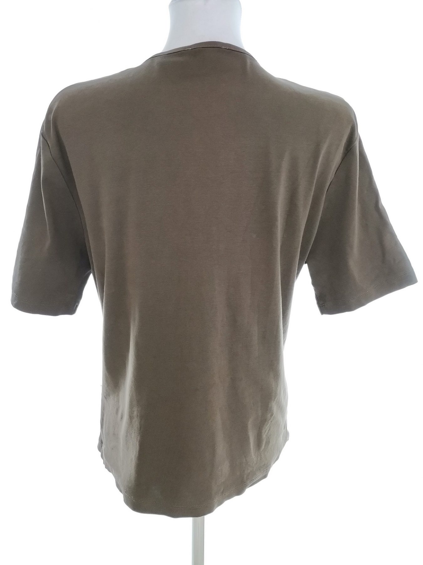 CC Stl XL Färg Khaki V-ringning Blus Kortärmad Material Bomull 100%