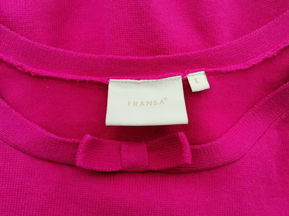 Fransa Stl L Färg Fuchsia U-ringning Blus Ärmlös Material Bomull