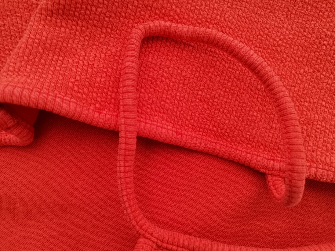 Vintage Stl 34/36 Färg Orange Kvadratisk urringning Blus Ärmlös