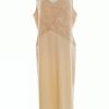 Joseph Ribkoff Stl 16 (44) Färg Beige V-ringning Maxi Klänning Ärmlös Lång