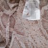 H&m Stl 8 (38) Färg Beige Djurtryck Kvadratisk urringning Tunika blus ärm 3/4