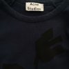 ACNE Studios Stl 10 (36) Färg Marinblå Rund hals Blus ärm 3/4 Material Bomull 100%