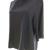 ACNE Studios Stl 40 Färg Marinblå Rund urringning Blus ärm 3/4 Material Ull