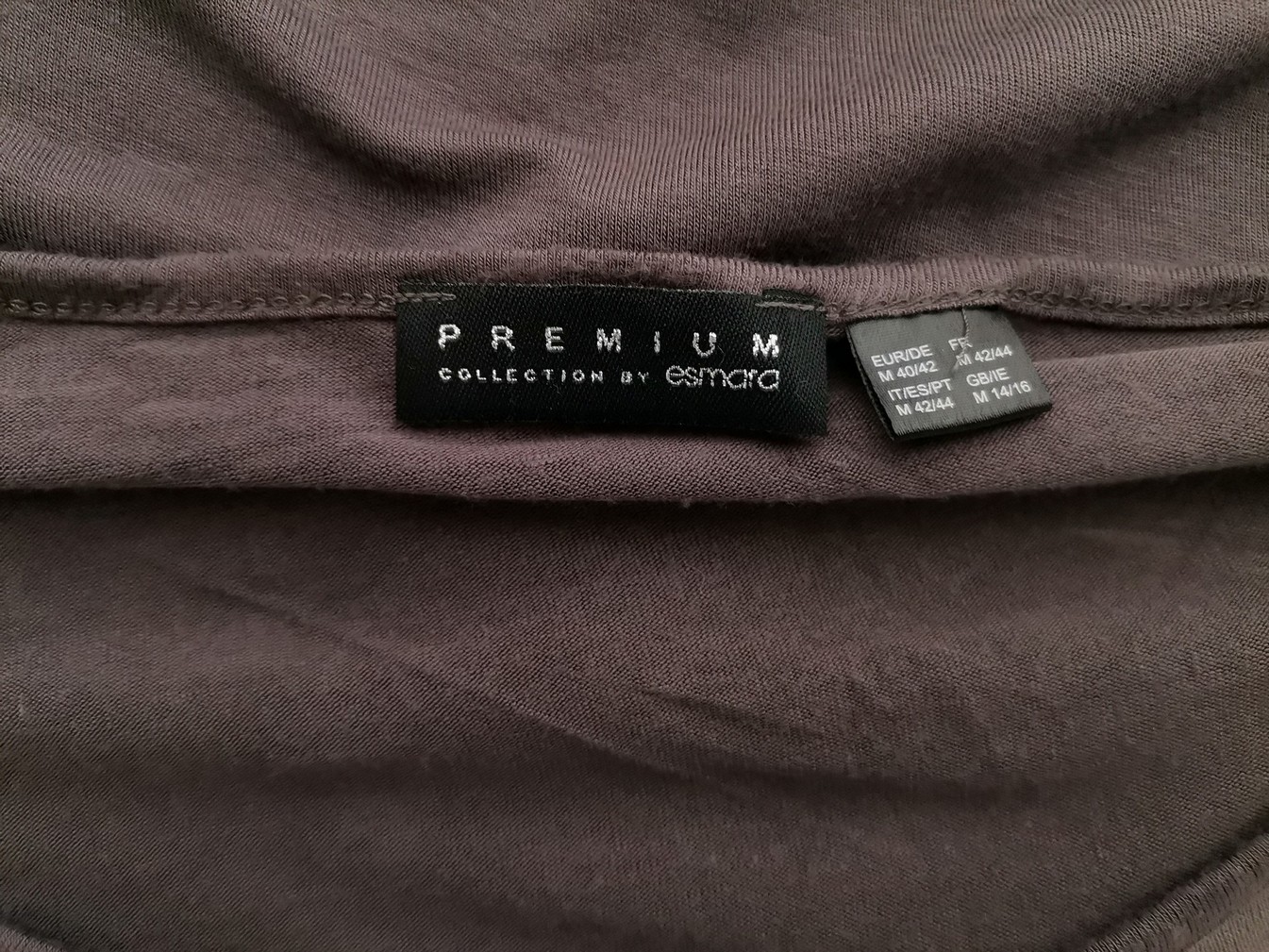 PREMIUM collection by esmara Stl M (42/44) Färg Grå Rund urringning Blus Långärmad Material Viskos 100%