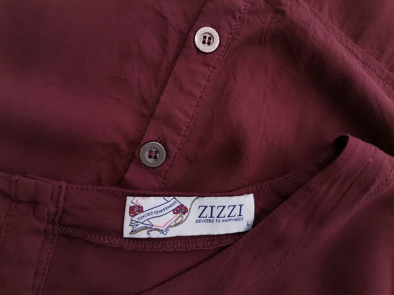 Zizzi Stl L Färg Purpur Båtringning Tunika blus Kortärmad Material Viskos 100%