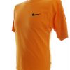 Nike Stl M Färg Orange Herr T-shirt Kortärmad Material Bomull 100%