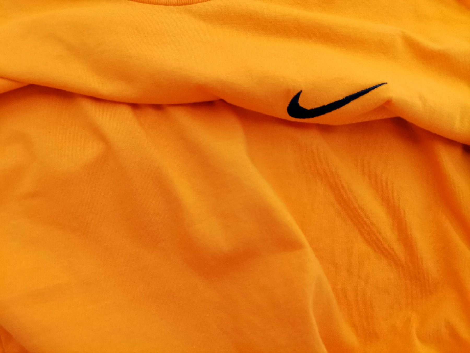 Nike Stl M Färg Orange Herr T-shirt Kortärmad Material Bomull 100%