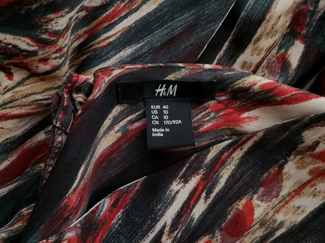 H&m Stl 40 Färg Marinblå V-ringning Sommar Klänning Ärmlös Midi