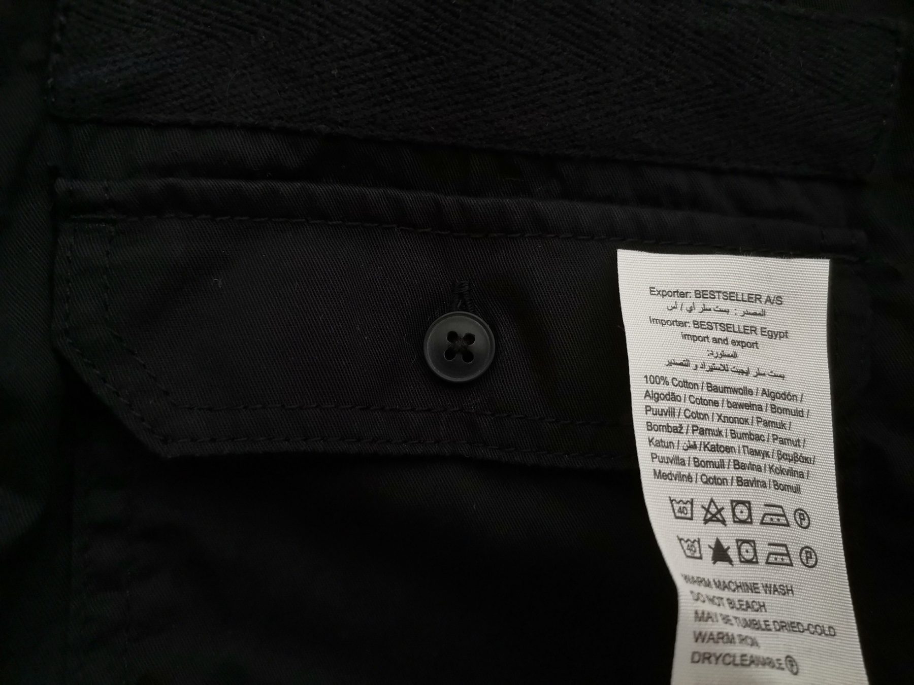 Jack & jones Stl XL Färg Svart Krage Herr skjorta, casual Långärmad Material Bomull 100%