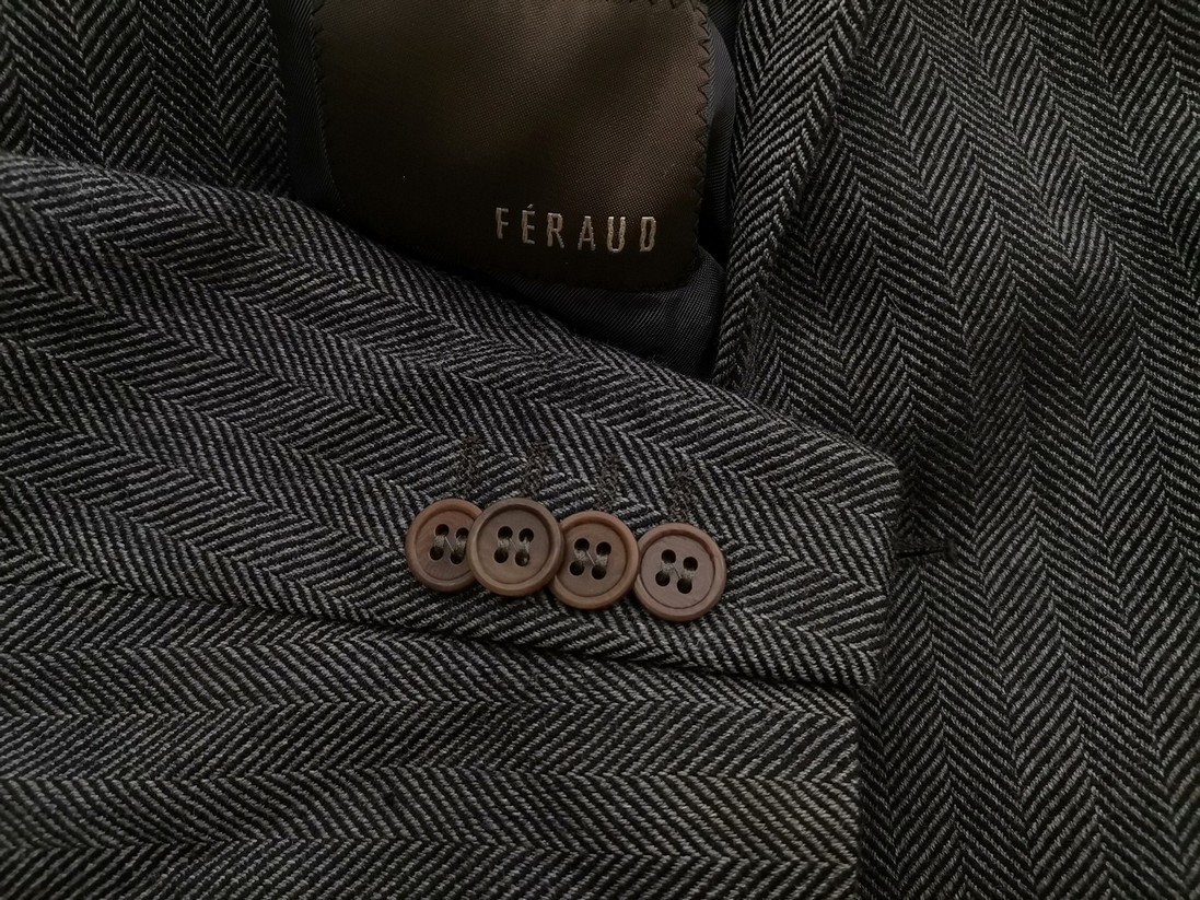 FERAUD Stl 52 (XL) Färg Svart Herr Kavaj Långärmad Material Lammull