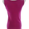 BY MALENE BIRGER Stl S Färg Fuchsia Rund urringning Blus Ärmlös