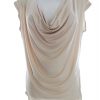 Dorothy perkins Stl 14 (40) Färg Beige Draperad Blus Kortärmad