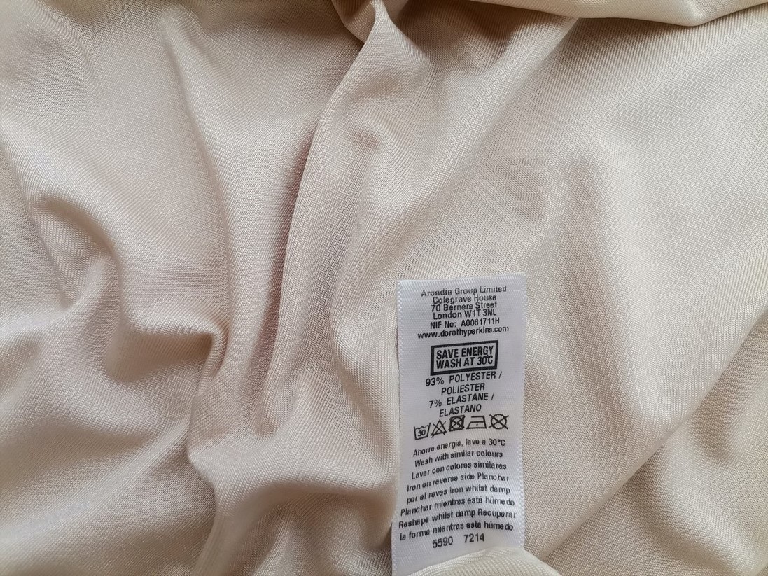 Dorothy perkins Stl 14 (40) Färg Beige Draperad Blus Kortärmad