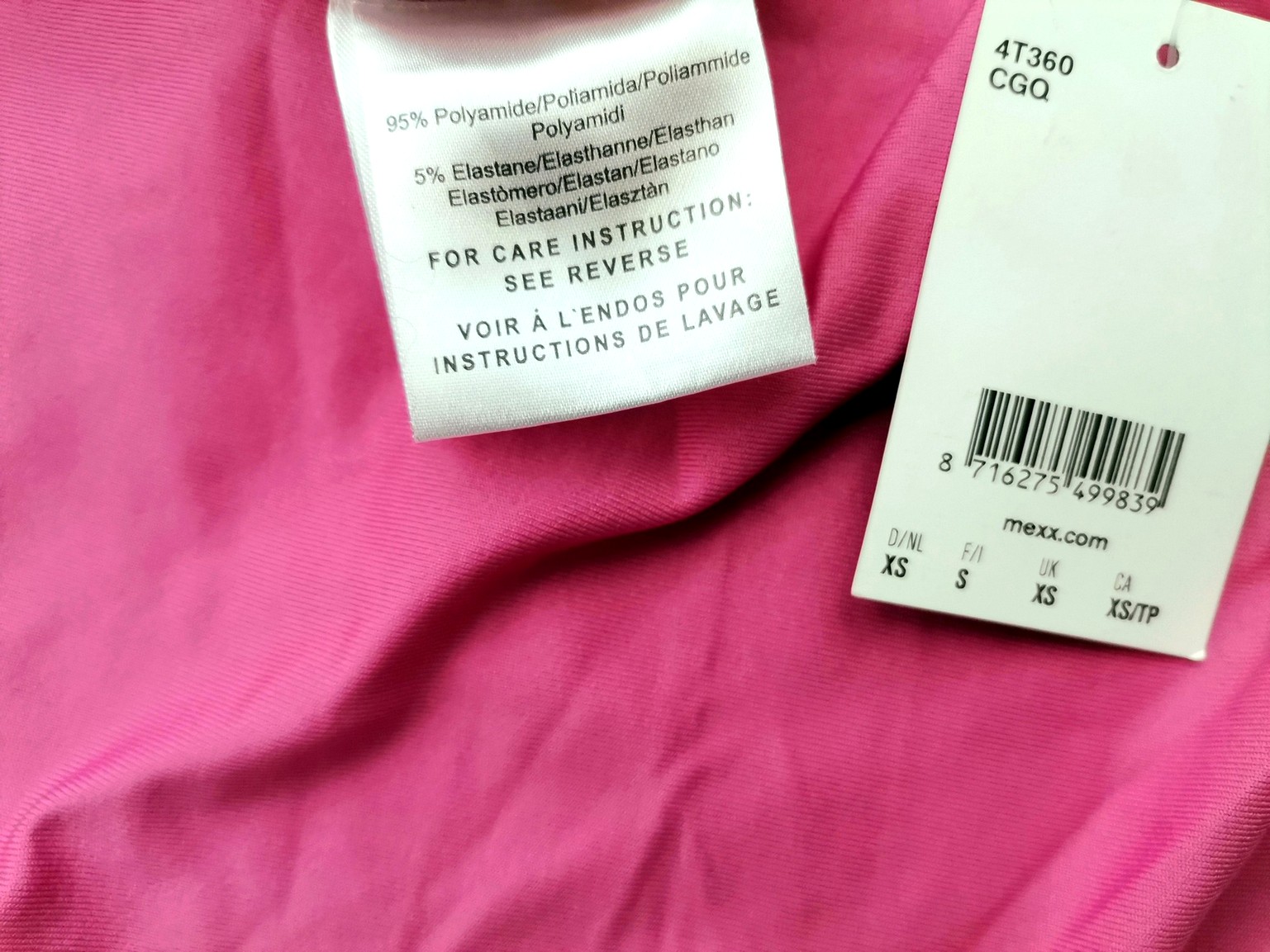 Mexx Stl XS Färg Rosa U-ringning Blus Ärmlös