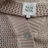 Noa noa Stl S Färg Beige V-ringning Lång knäppt koftkappa Långärmad Material Bomull 100% Finstickat