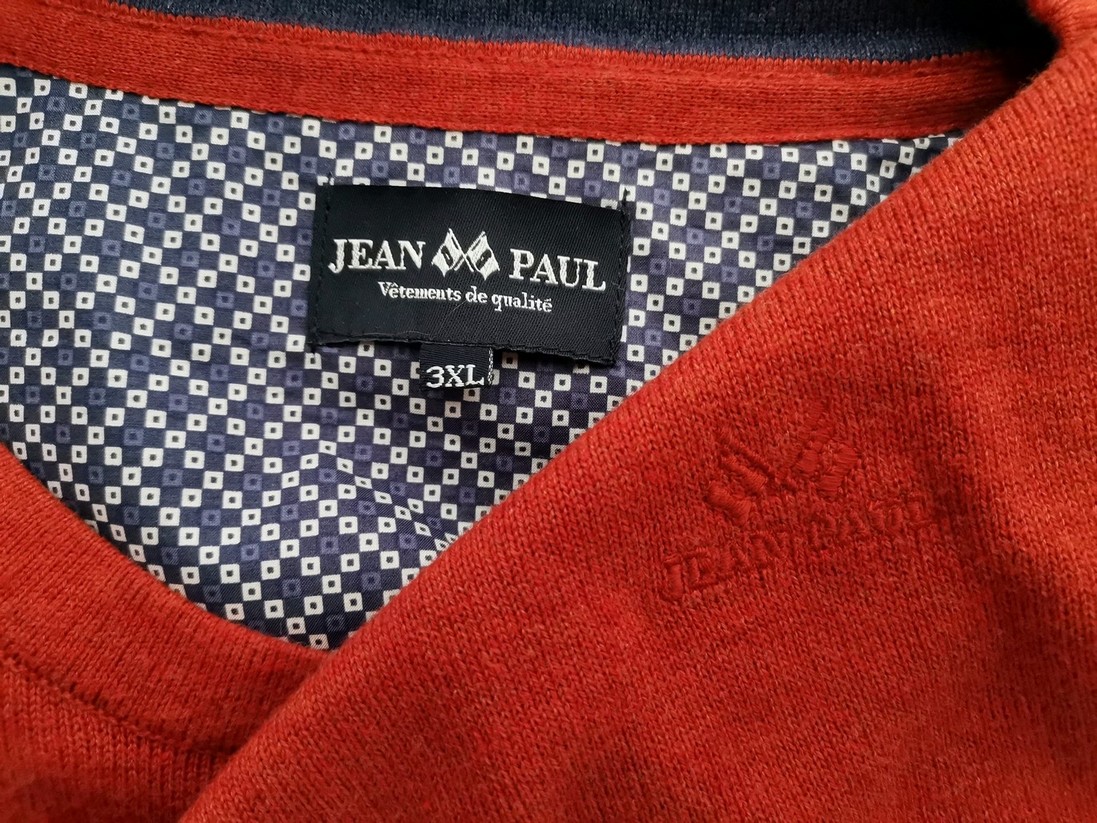 Jean paul Stl 3XL Färg Orange Herr Tröja Långärmad Material Bomull 100%