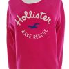 Hollister Stl S Färg Rosa Tröja Långärmad Material Bomull