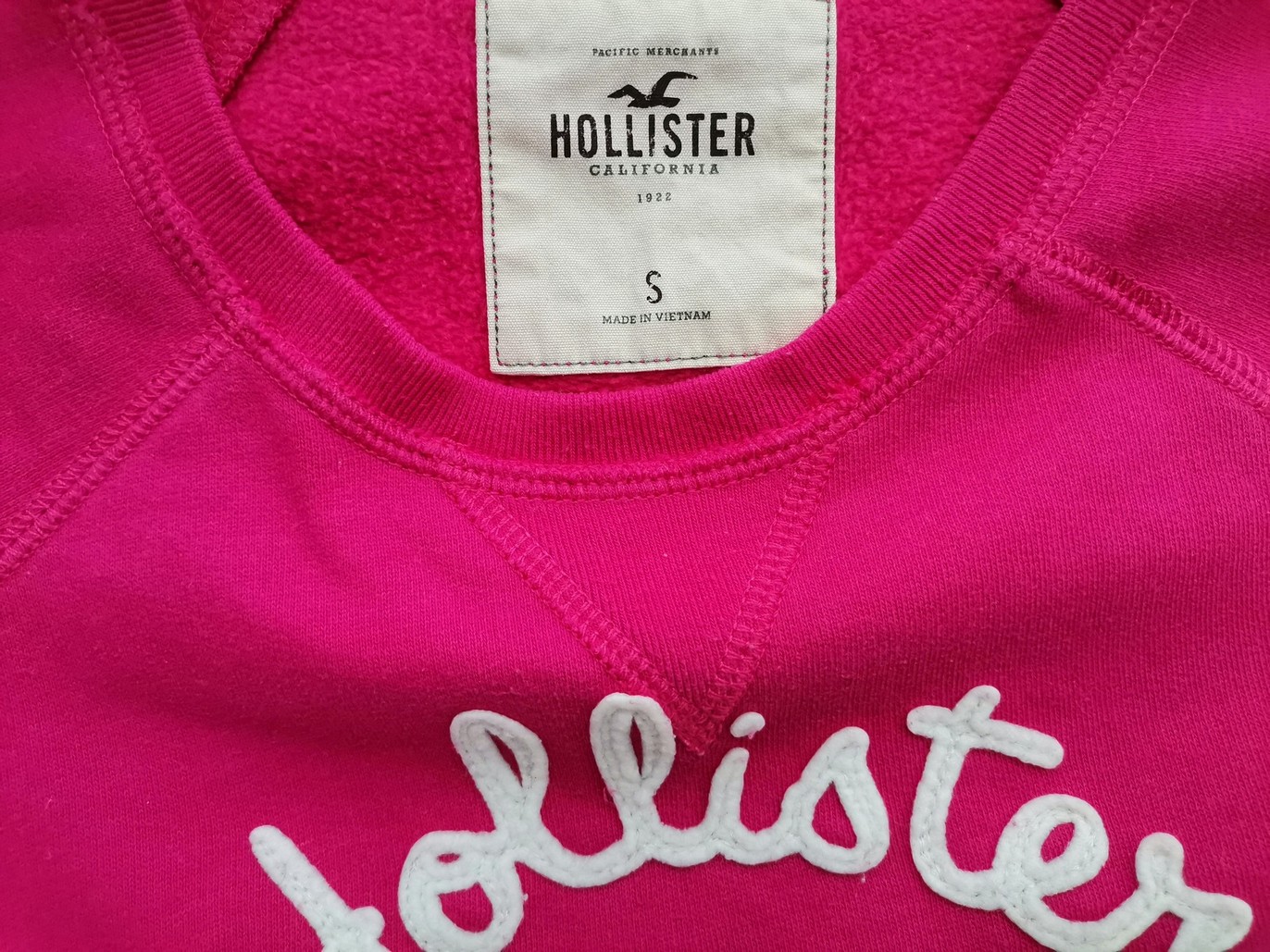 Hollister Stl S Färg Rosa Tröja Långärmad Material Bomull