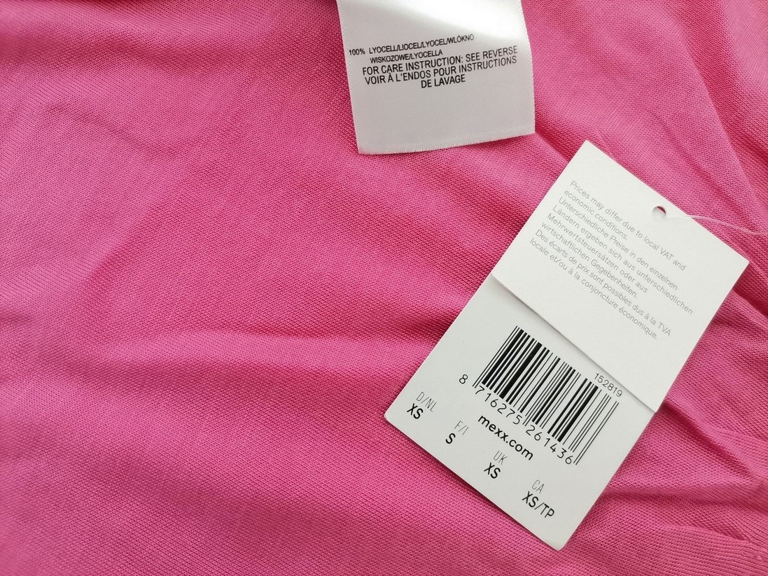 Mexx Stl XS Färg Rosa Draperad Blus Ärmlös Material Lyocell 100%