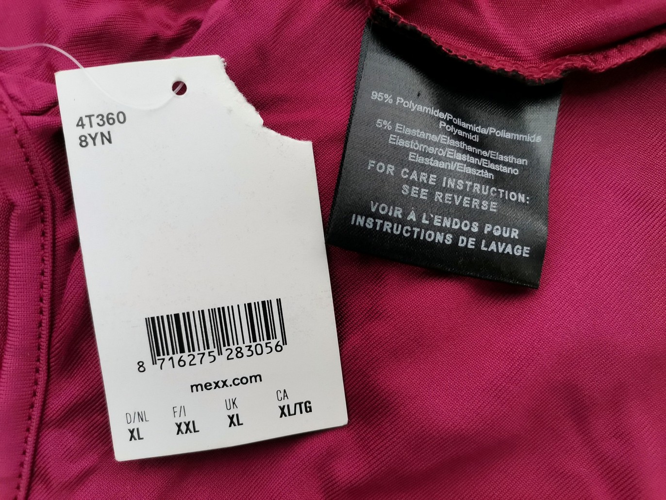 Mexx Stl XL Färg Purpur U-ringning Blus Ärmlös