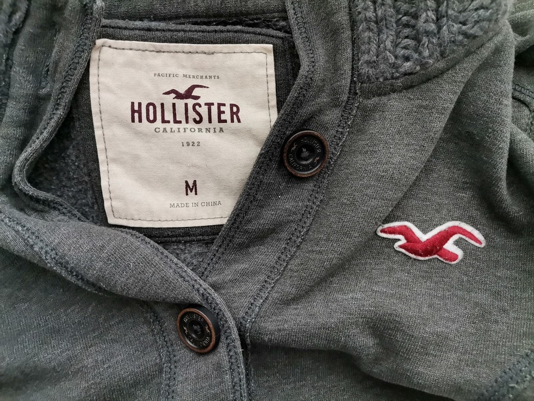 Hollister Stl M Färg Grå Tröja Långärmad Material Bomull