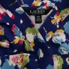 Lauren ralph lauren Stl S Färg Blå V-ringning Omlott Blus ärm 3/4 Material Viskos