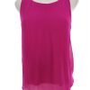 Massimo dutti Stl XS Färg Fuchsia Rund urringning Blus Ärmlös