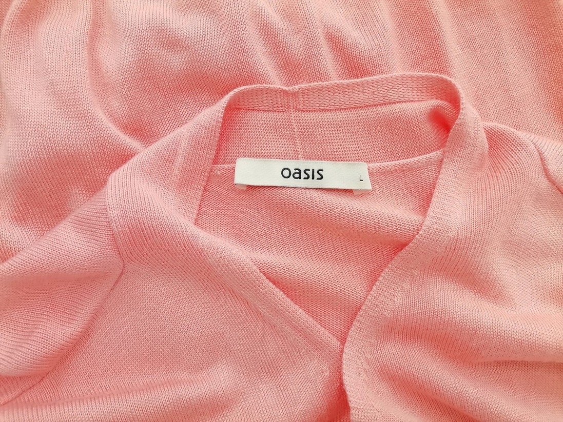 Oasis Stl L Färg Rosa V-ringning Tunika blus Kortärmad Material Viskos