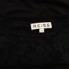 Reiss Stl S Färg Svart Rund urringning Blus Långärmad Material Viskos 100%