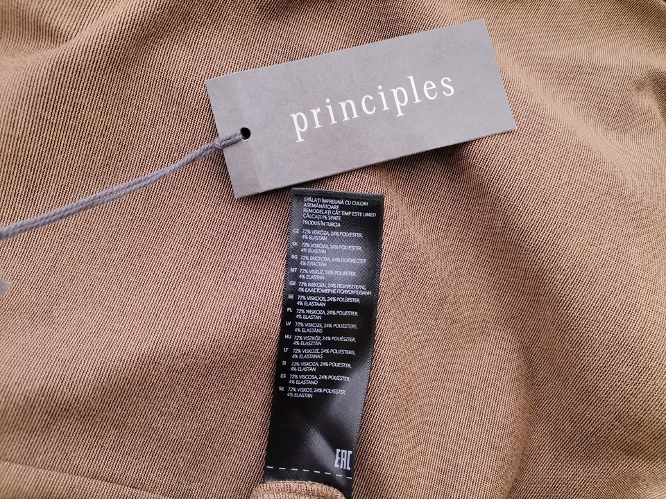 Principles Stl 18 (46) Färg Brun Rak och pennkjol Kjol Knälängd Material Viskos