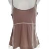 Noa noa Stl L Färg Beige U-ringning Peplum Blus Ärmlös Material Bomull 100%