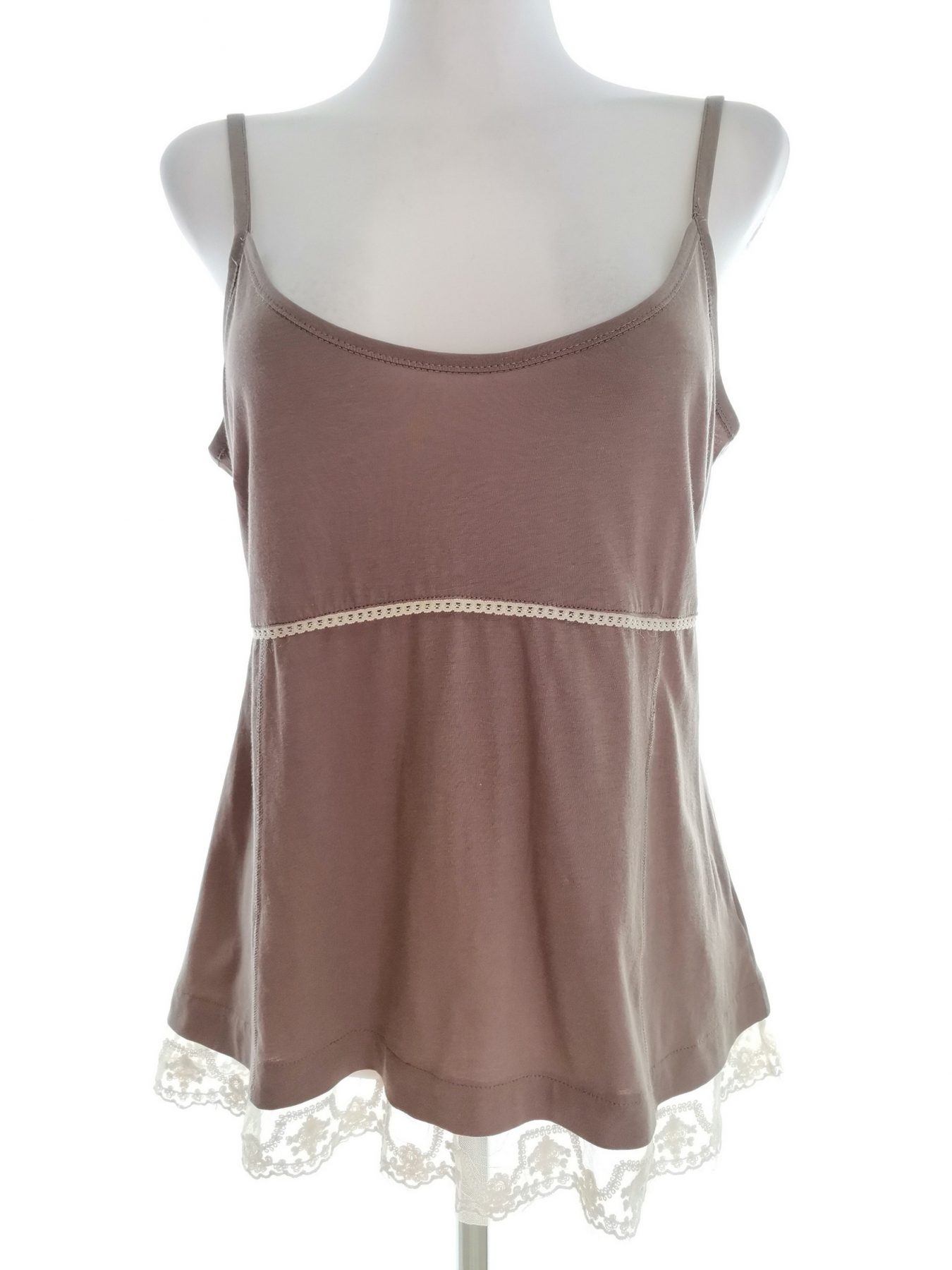 Noa noa Stl L Färg Beige U-ringning Peplum Blus Ärmlös Material Bomull 100%