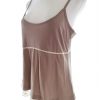 Noa noa Stl L Färg Beige U-ringning Peplum Blus Ärmlös Material Bomull 100%