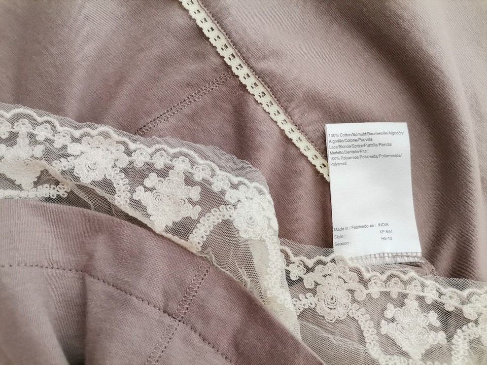 Noa noa Stl L Färg Beige U-ringning Peplum Blus Ärmlös Material Bomull 100%