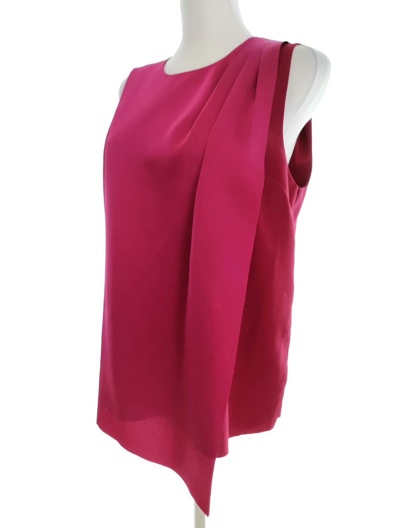 Y.A.S Stl 38 Färg Fuchsia Rund urringning Blus Ärmlös