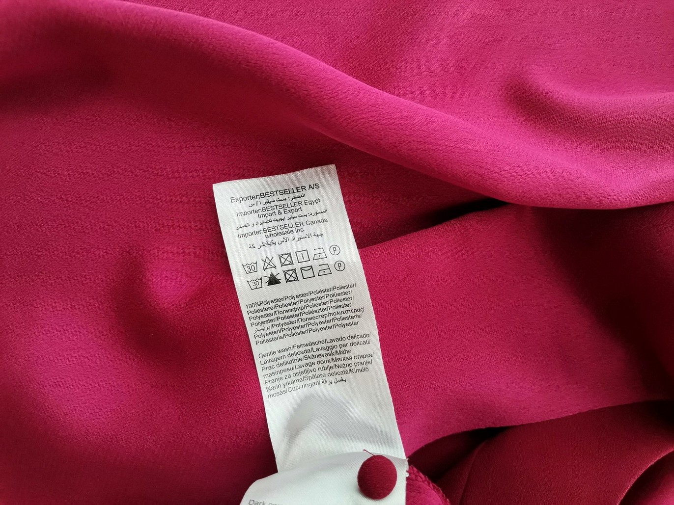 Y.A.S Stl 38 Färg Fuchsia Rund urringning Blus Ärmlös